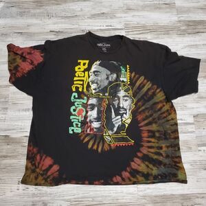 5XL Poetic Justice Tupac Shakur 2Pac Graphic Shirt Size 5XL Tye Dyed